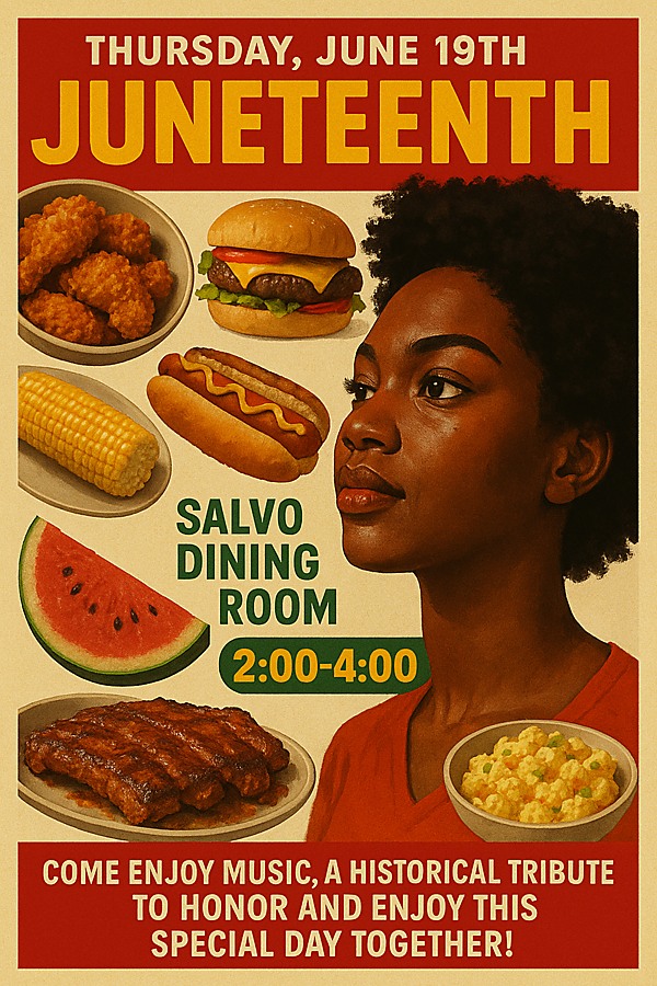 poster announcing Juneteenth event